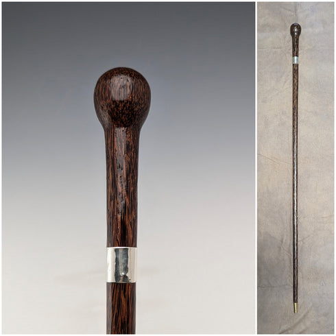 1933 British Vintage Women's Rondelle Handle Walking Stick 83cm